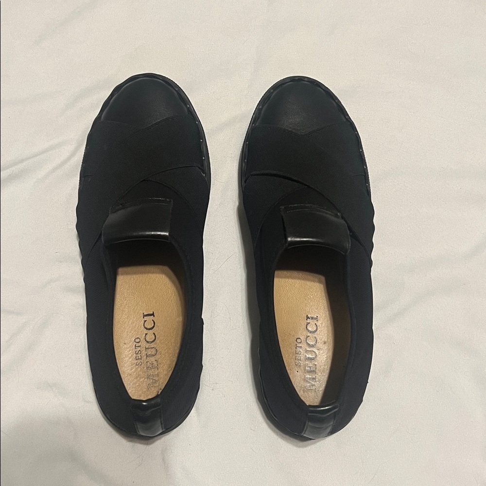 Sesto Meucci black street sneakers. Worn once - Picture 3 of 9